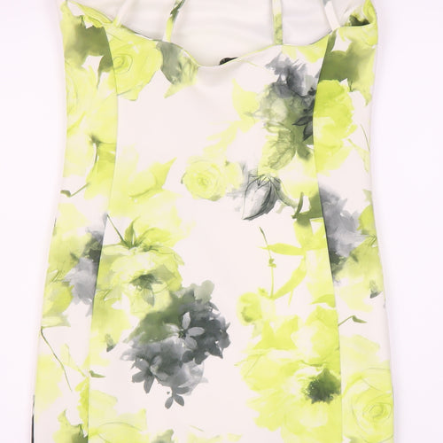 Quiz Women's Multicoloured Floral Bodycon Dress Size 10