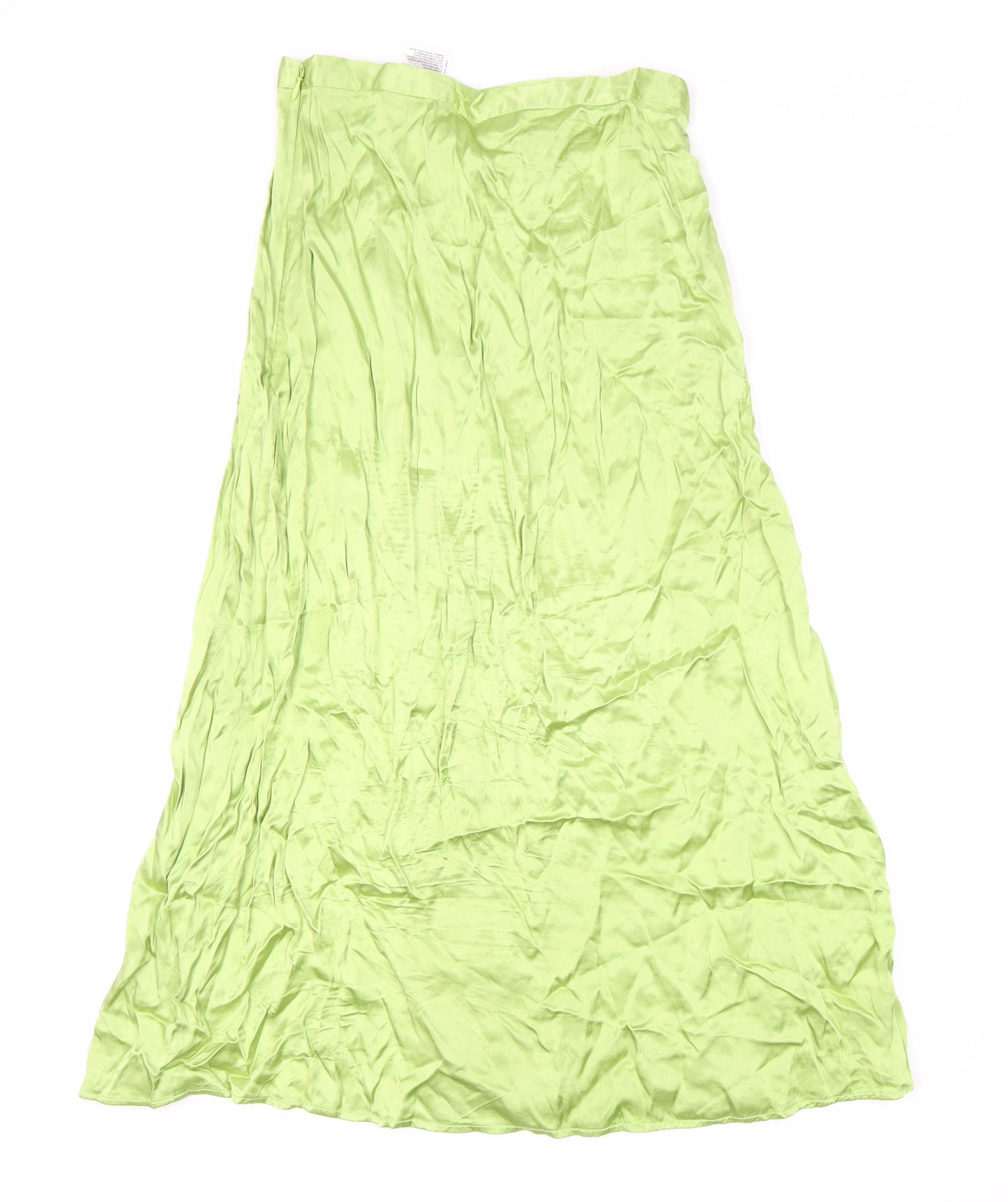H&M Women's Green Viscose Skirt Size 8