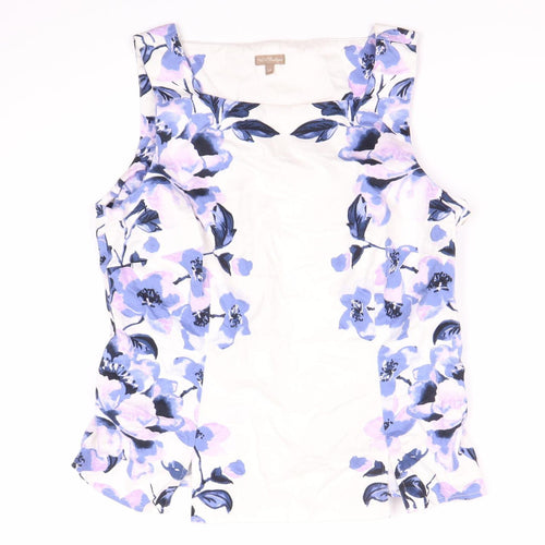 MCCo Women's Floral Sleeveless Blouse, Size 12 Multicoloured