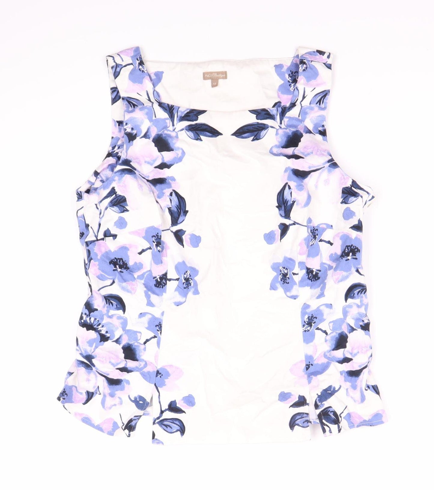 MCCo Women's Floral Sleeveless Blouse, Size 12 Multicoloured