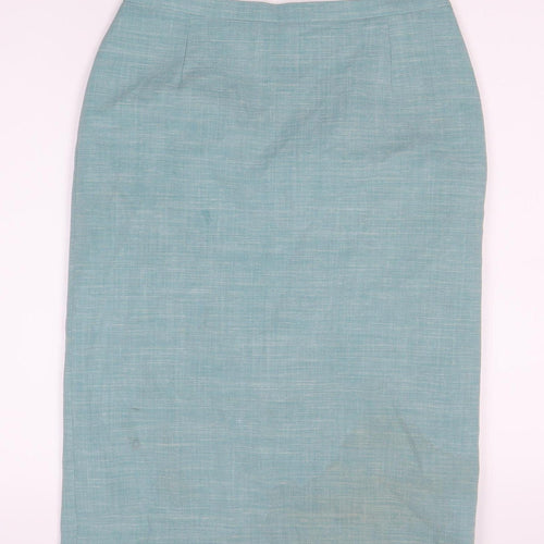 Eastex Blue Women's Pencil Skirt, Size 10, Workwear Essential