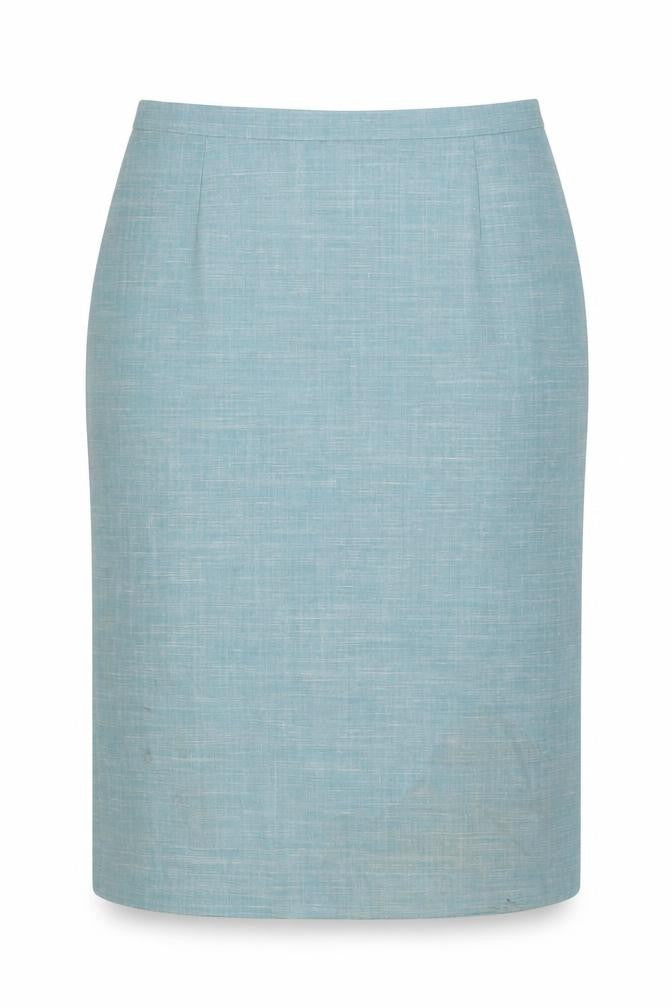Eastex Blue Women's Pencil Skirt, Size 10, Workwear Essential