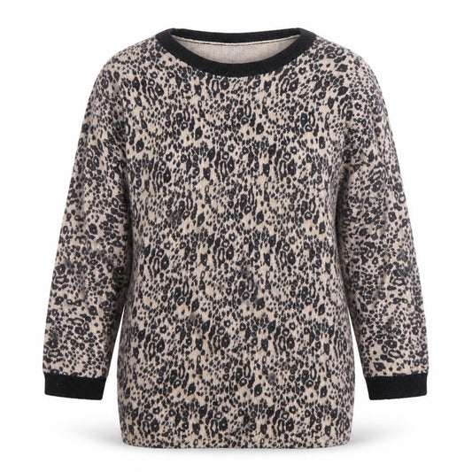 Front view of Topshop Women's Multicoloured Animal Print jumper, size 10