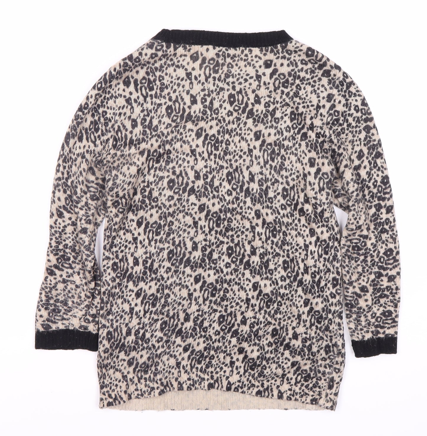 Topshop Women's Multicoloured Animal Print Pullover Jumper Size 10