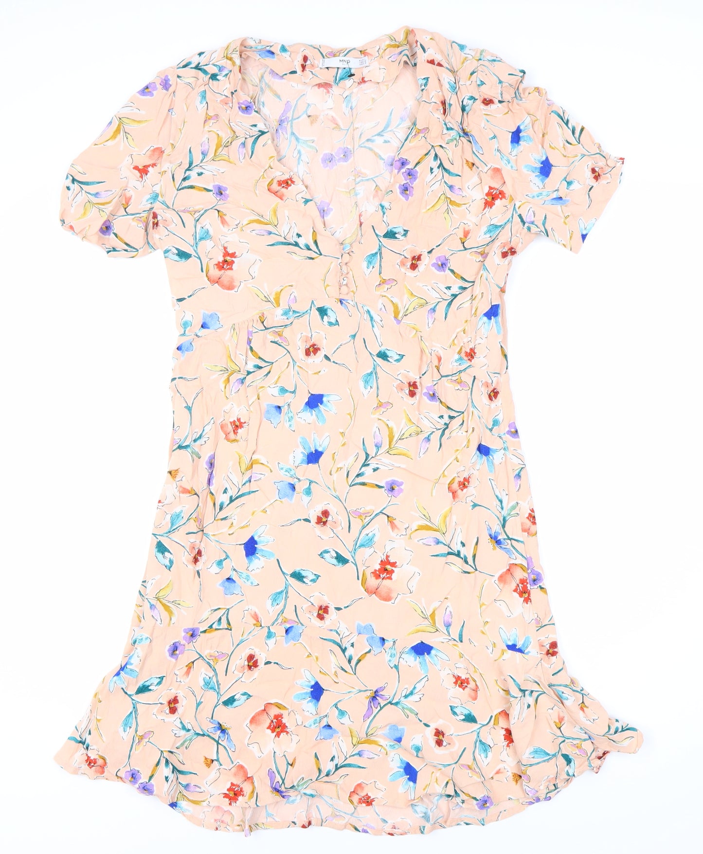 MNG Suit Women's Floral Dress Size 12 Short Sleeve