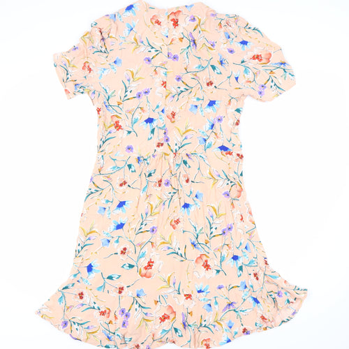 MNG Suit Women's Floral Dress Size 12 Short Sleeve