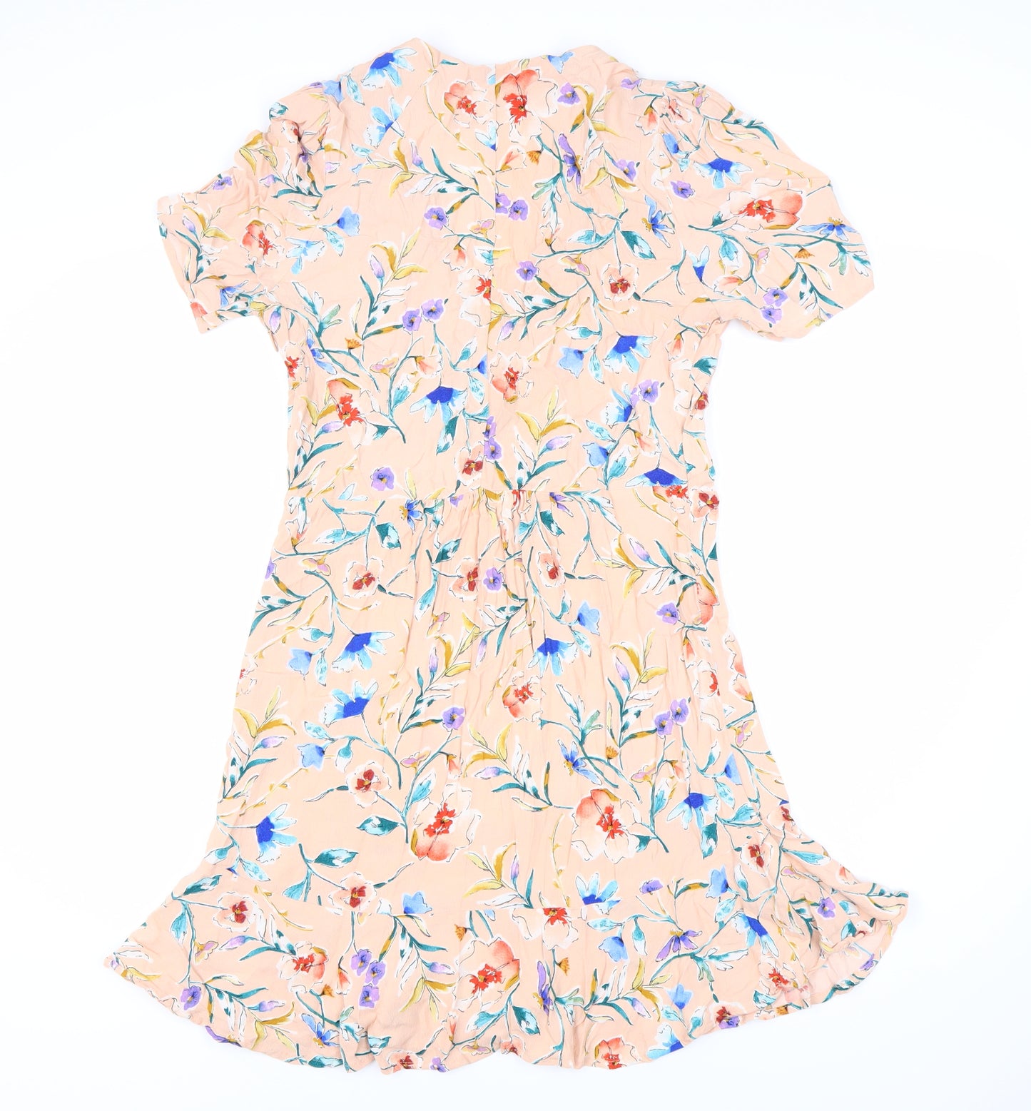 MNG Suit Women's Floral Dress Size 12 Short Sleeve