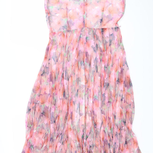 Oasis Women's Floral Midi A-Line Dress Size 10