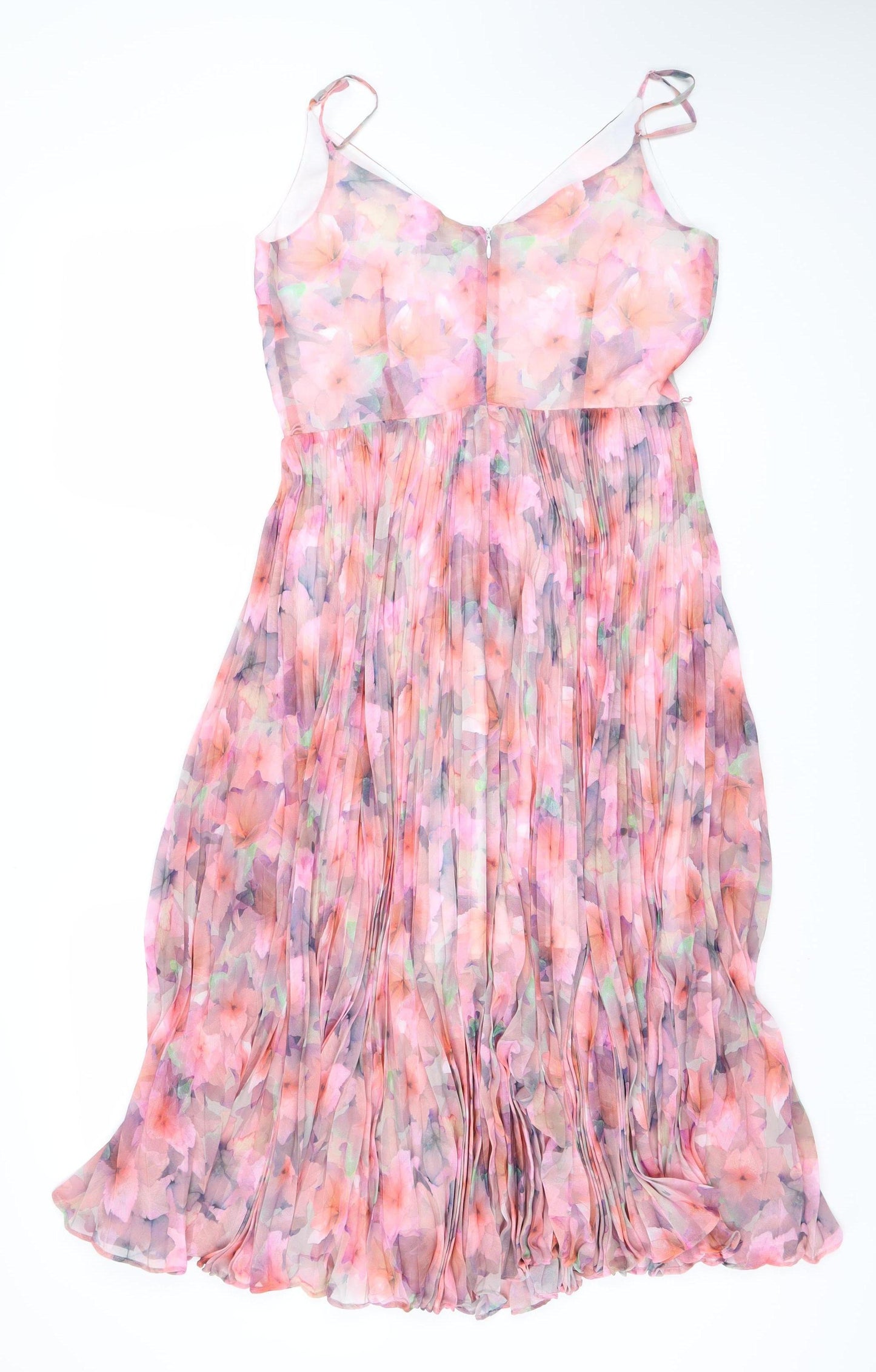 Oasis Women's Floral Midi A-Line Dress Size 10