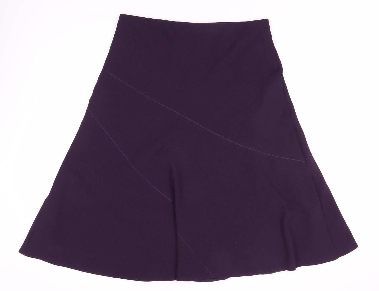 Marks and Spencer Women's Purple A-Line Skirt, Size 14