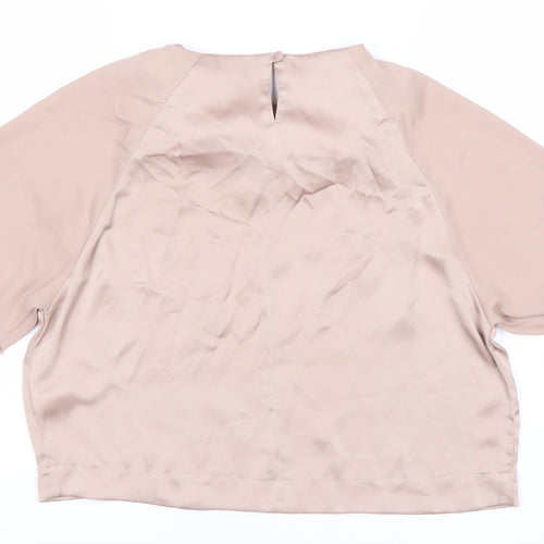 Topshop Women's Beige Basic Blouse Size 10