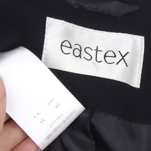 Eastex Women's Black Suit Jacket, Size 14, Elegant Wear