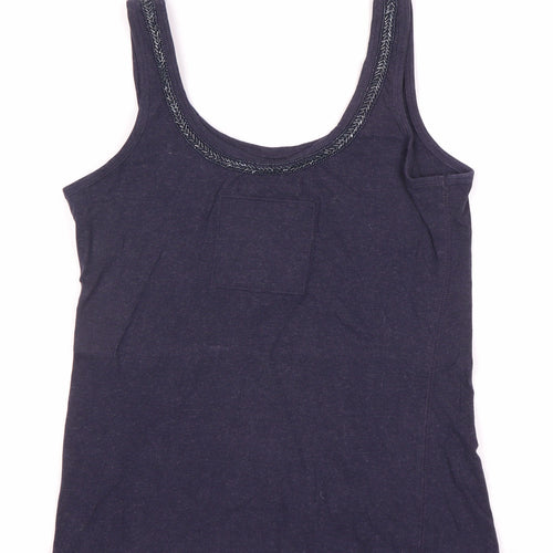 Superdry Womens Blue Tank Top Scoop Neck Small