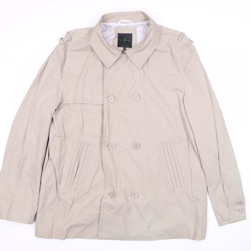Debenhams Women’s Beige XL Pea Coat, Cotton Blend