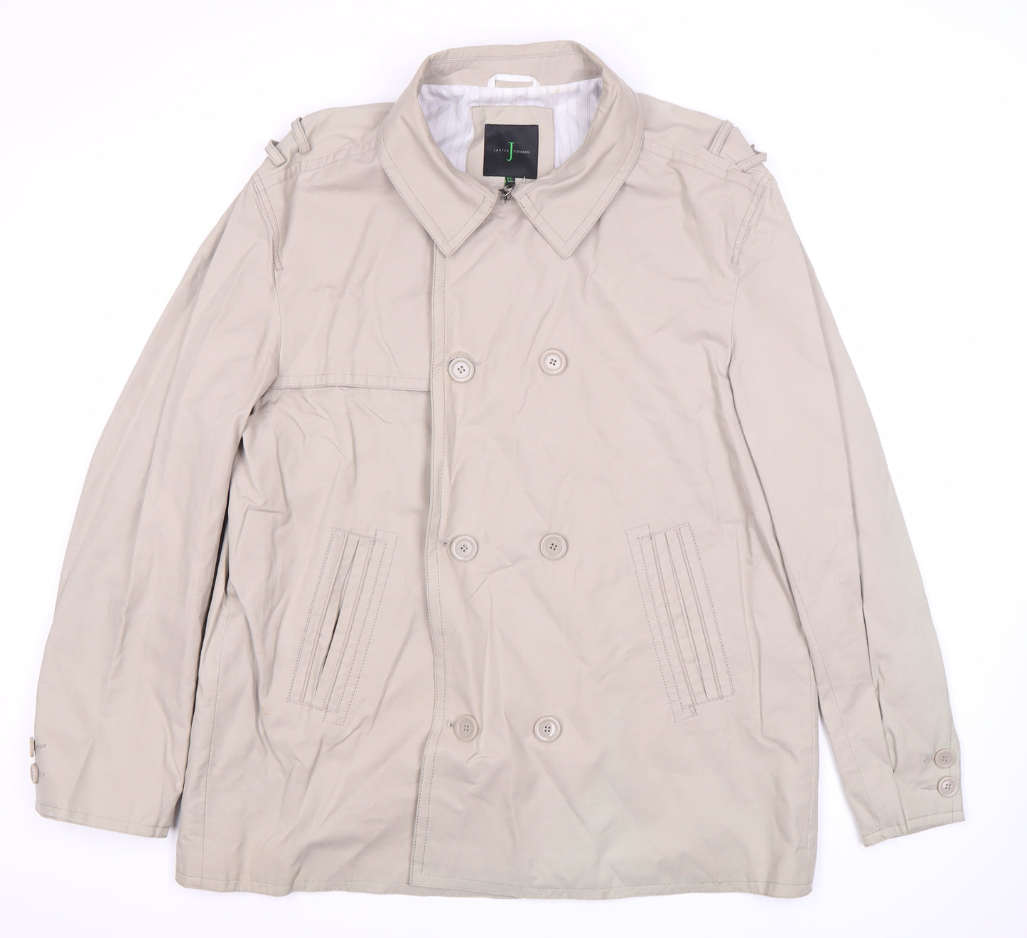 Debenhams Women’s Beige XL Pea Coat, Cotton Blend