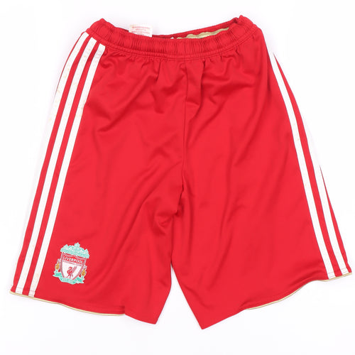 Adidas Boys' Red Football Shorts 11-12 Years Sportswear