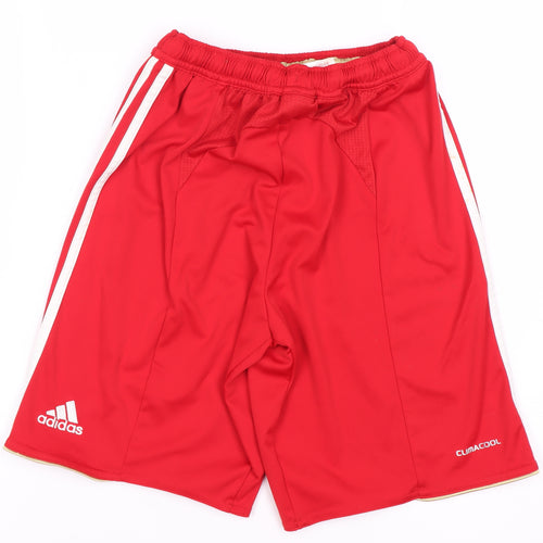 Adidas Boys' Red Football Shorts 11-12 Years Sportswear