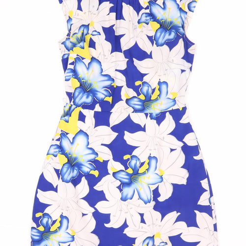 Oasis Women's Floral Knee Length Dress, Size 8, Multicoloured