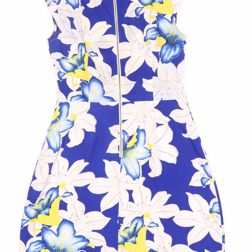 Oasis Women's Floral Knee Length Dress, Size 8, Multicoloured