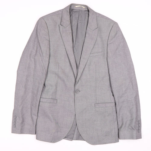 White Label Men's Grey Blazer, Size 36R Formal Jacket