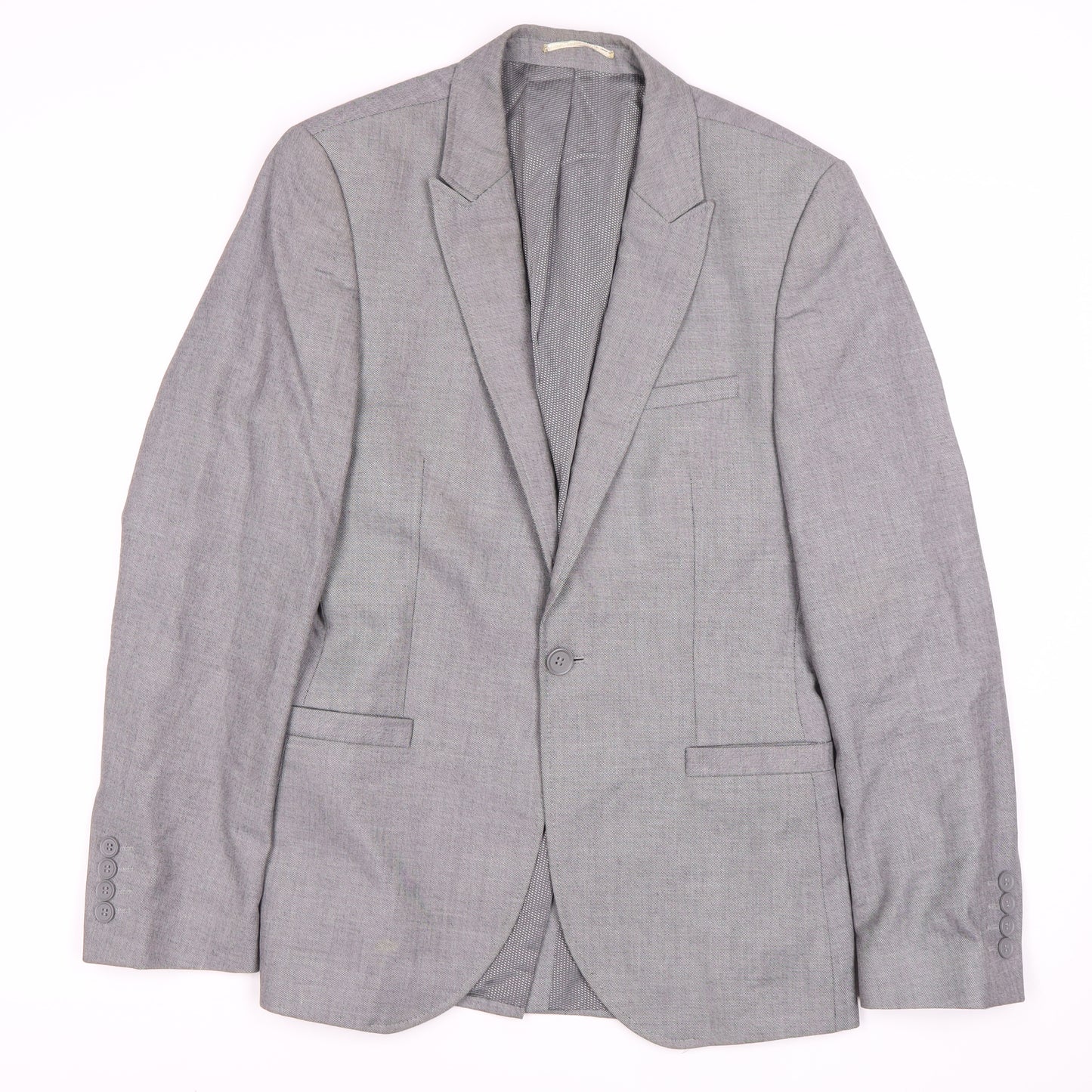White Label Men's Grey Blazer, Size 36R Formal Jacket