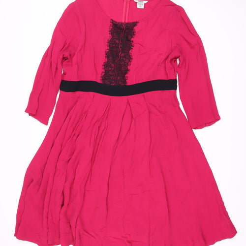 Mamas & Papas Pink Fit & Flare Dress, Size 12