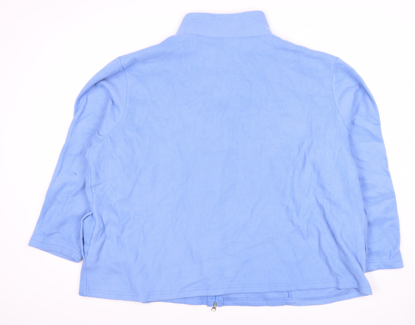Anne De Lancay Women's Blue Full Zip Jacket XL