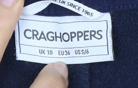 Craghoppers Women's Blue Full Zip Hoodie Size 10