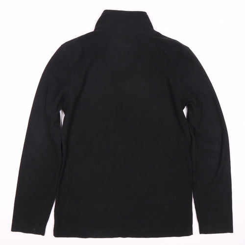 MCKENZIE Men's Black Fleece 1/4 Zip Sweatshirt - S