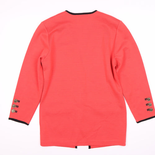 Jacques Vert Women's Red Mid-Length Suit Jacket