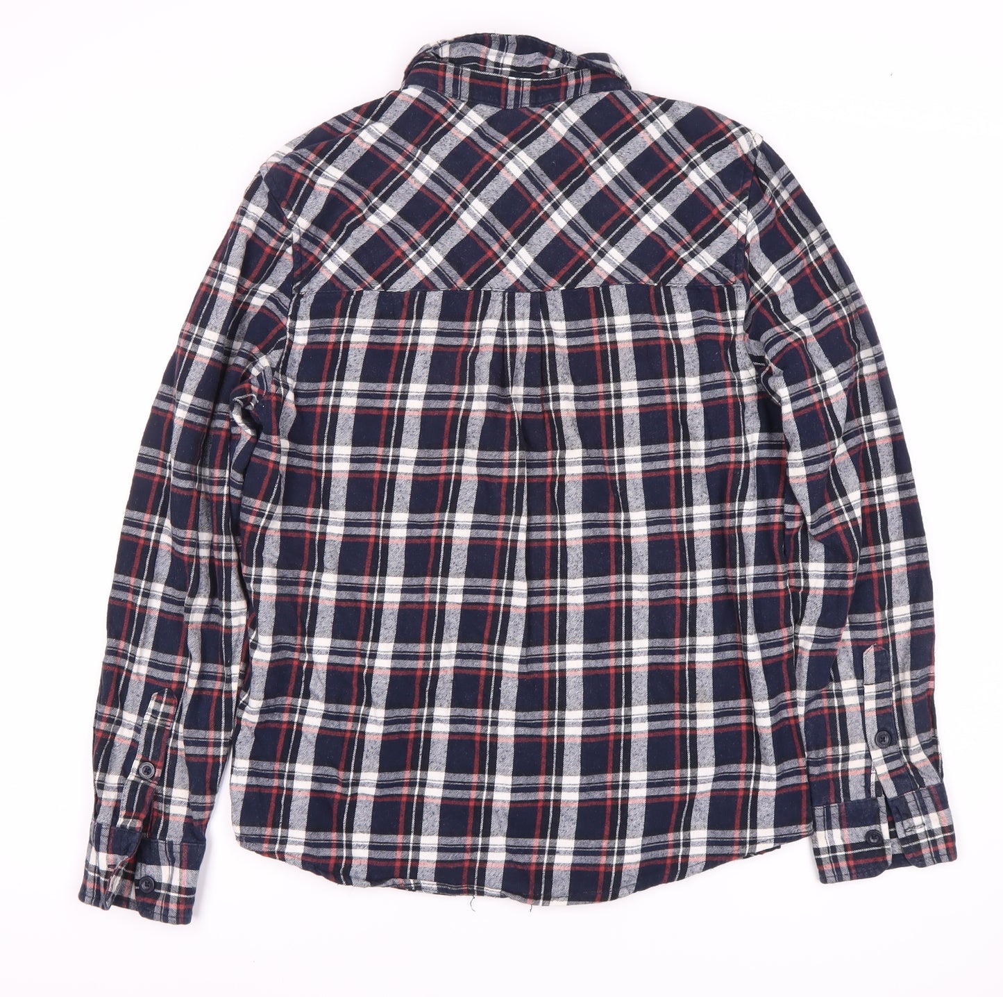 Mountain Warehouse Men's Blue Plaid Flannel Shirt M