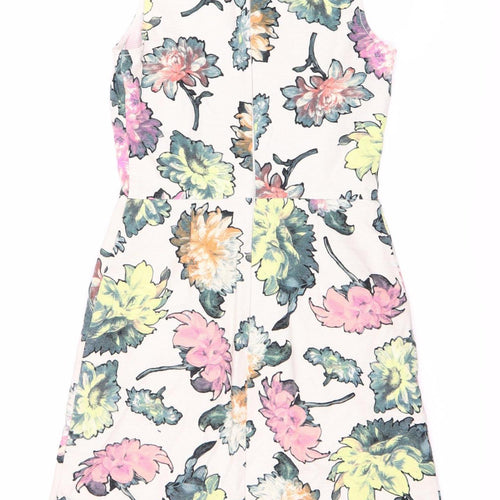 Warehouse Women's Multicoloured Floral Dress Size 9