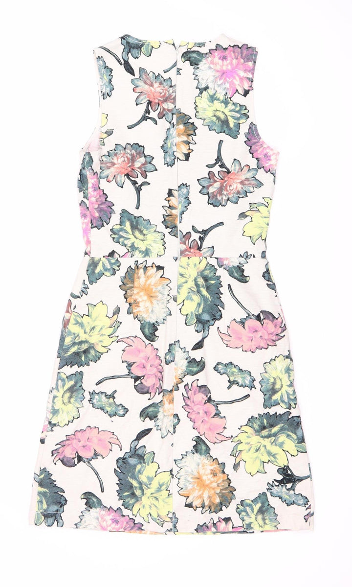 Warehouse Women's Multicoloured Floral Dress Size 9