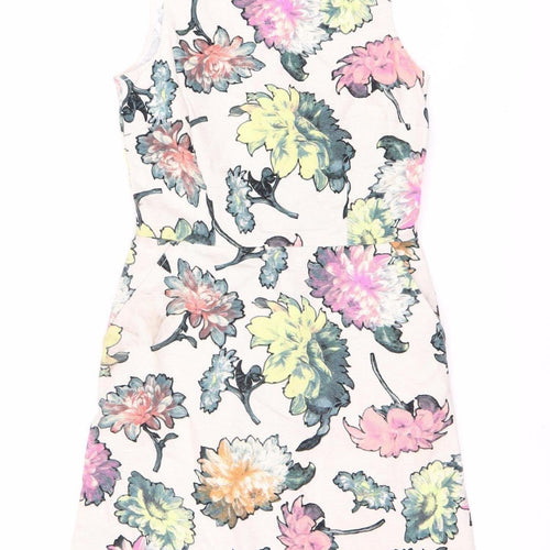 Warehouse Women's Multicoloured Floral Dress Size 9