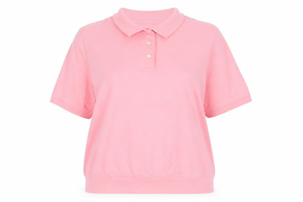 Lands' End Women's Pink Polo Shirt XL Casual