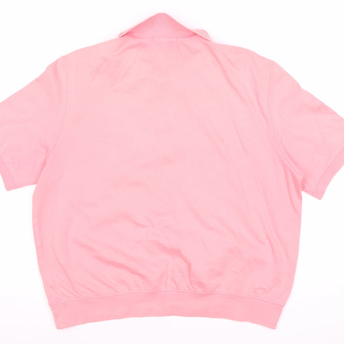 Lands' End Women's Pink Polo Shirt XL Casual