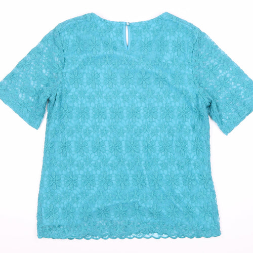 Emma Blake Women's Blue Lace Blouse Size 12