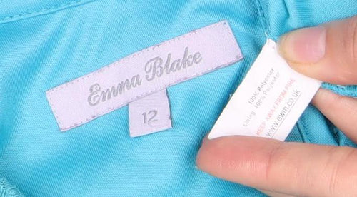 Emma Blake Women's Blue Lace Blouse Size 12
