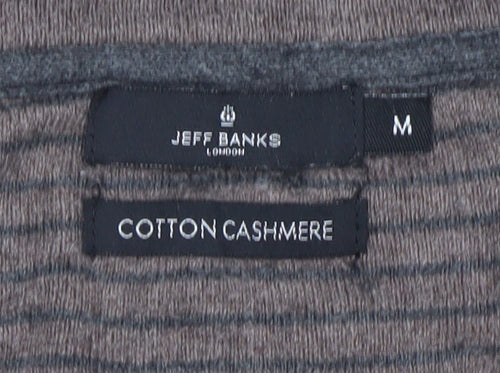 Jeff Banks Men's Brown V-Neck Pullover Jumper M