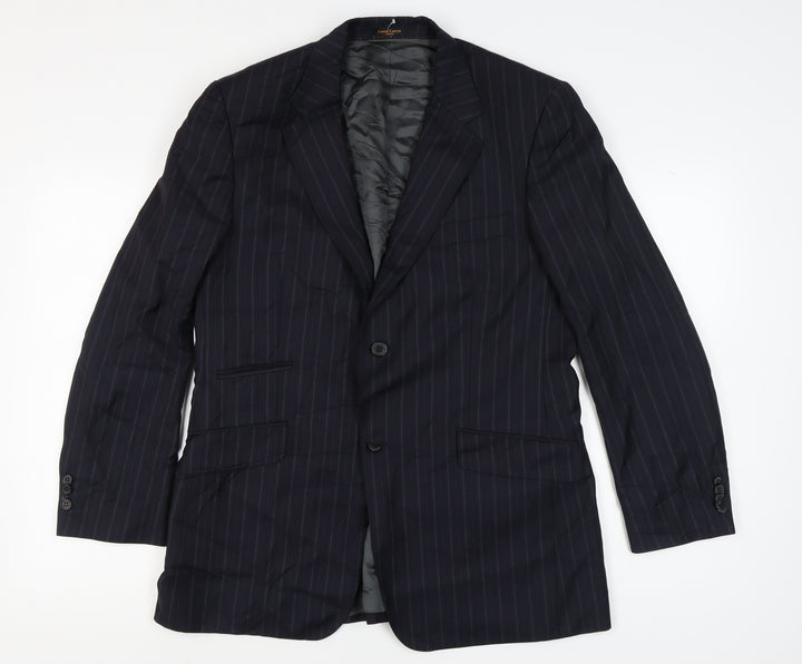 Simon Carter Men's Blue Striped Blazer, Size 40R