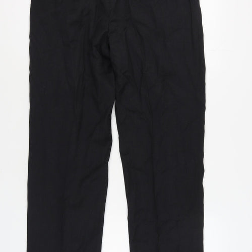 Marks & Spencer Men's Black Wool Dress Pants 36 Regular
