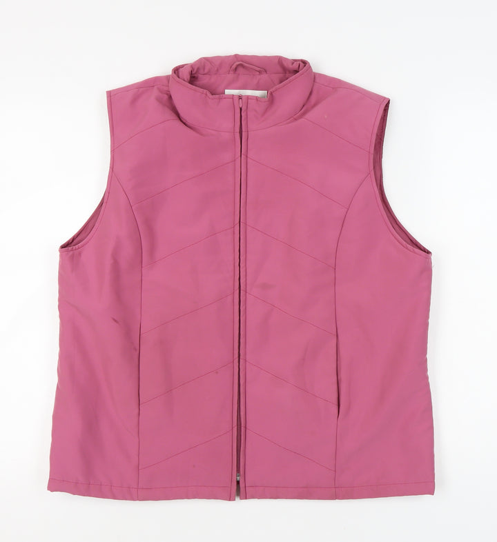 EWM Women's Pink Sleeveless Waistcoat Medium
