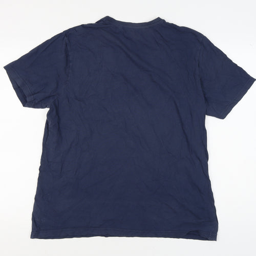 Tu Men's XL Blue England Graphic T-Shirt