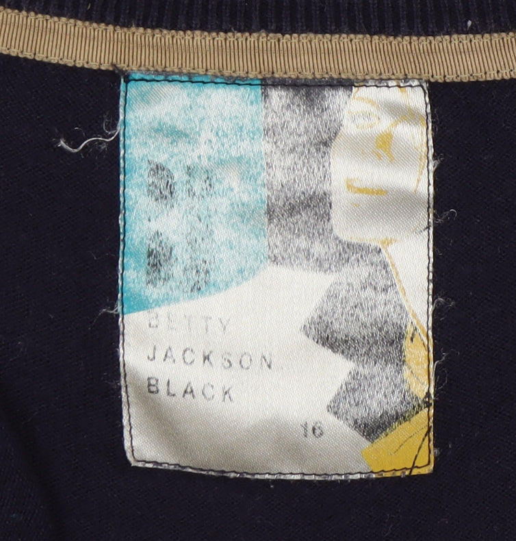 Betty Jackson Black Women's Black Cowl Neck Jumper Size 16