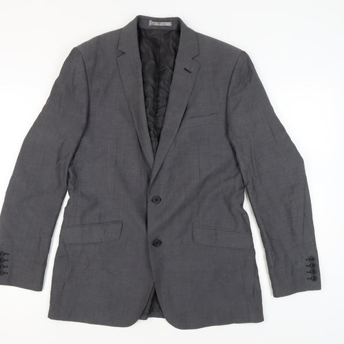 Jasper Conran Men's Grey Blazer 40 Long Jacket