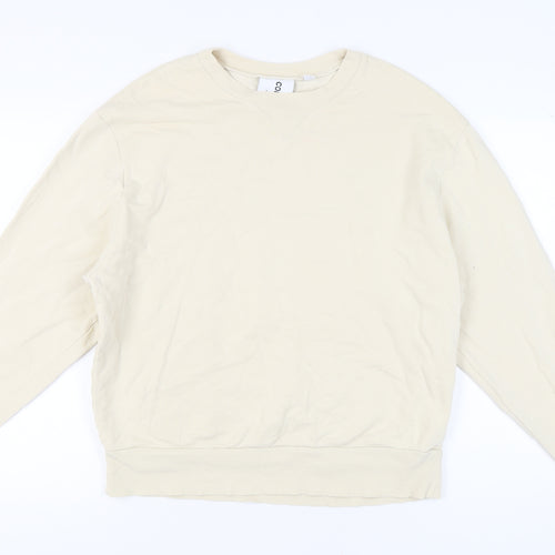 Collusion Women's Beige Medium Pullover Sweatshirt