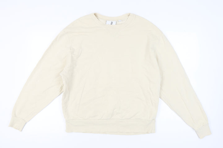 Collusion Women's Beige Medium Pullover Sweatshirt