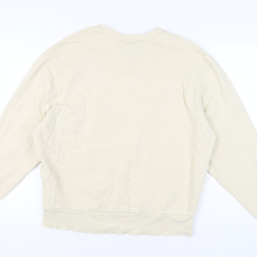 Collusion Women's Beige Medium Pullover Sweatshirt