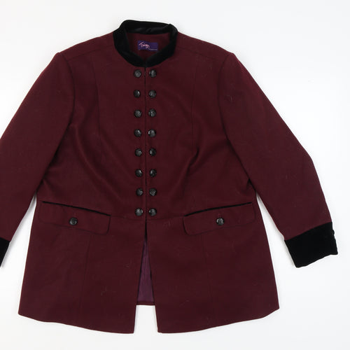 Marks and Spencer Women's Burgundy Jacket Size 22
