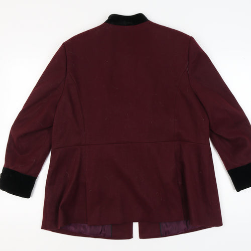 Marks and Spencer Women's Burgundy Jacket Size 22